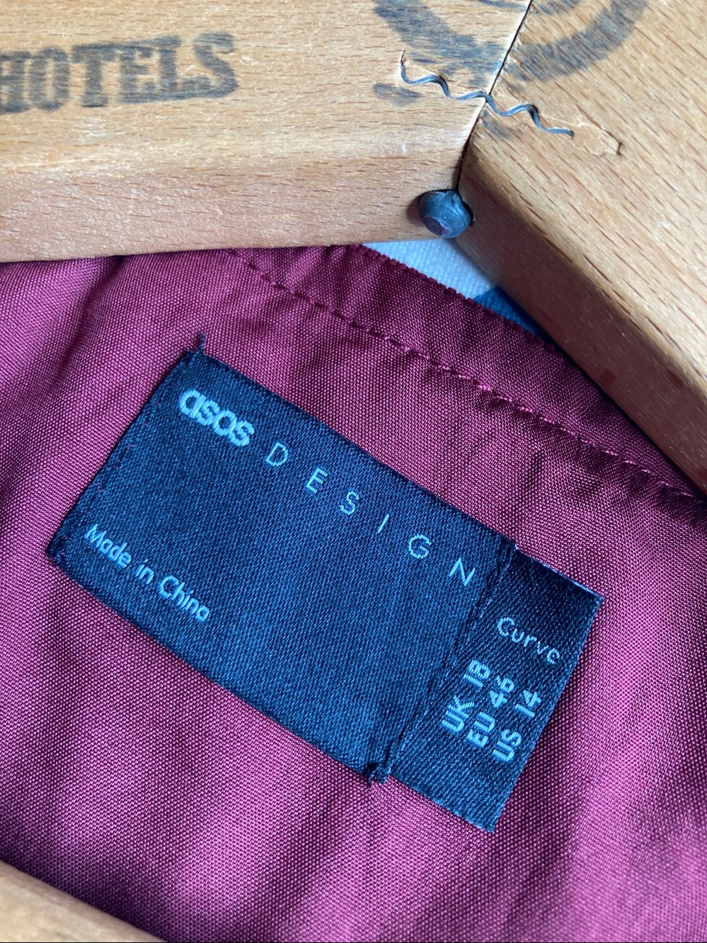 NWT ASOS design corduroy jumper drop waist button front dress sz 14 - Picture 6 of 8